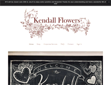 Tablet Screenshot of kendallflowers.com